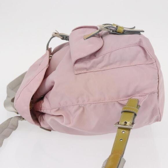 PRADA Backpack Nylon Pink Silver Auth 153366 main image 7